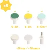 Badabulle B032005, Pilník na nehty, Zelená, Bílá, Plast, 1 Náhled obrázku produktu 3