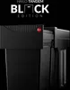 A black HAILO TANDEM BLACK EDITION waste sorter is shown against a black background, with text overlay. Voir les images du produit