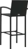 vidaXL Barhocker 4 Stk. Schwarz Poly Rattan Produktbild-Vorschau 4