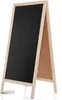 Kundenstopper P120cm Holz Tafel Aufsteller Natur Modern Produktbild-Vorschau 1