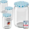 50x WELLGRO Einmachgläser 550ml – Schraubdeckel TO82 Produktbild-Vorschau 1