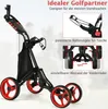Golfový vozík COSTWAY, golfový vozík so 4 kolieskami, Náhľad obrázku produktu 3