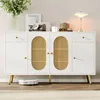 Merax Sideboard, commode avec 4 portes et 2 tiroirs, pieds Voir les images du produit 5