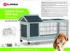FLAMINGO Kaninchenstall Honey Rustic 115x55x64,5 cm Grau Produktbild-Vorschau 3