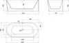 Mexen Mia vasca da bagno angolare libera destra 160 x 80 Anteprima dell’immagine prodotto 6