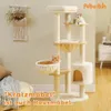 Purpurra Kratzbaum Modern mit Plattformen, 2 Hängematte und Produktbild-Vorschau 3