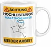Marathonläufer Tasse Geschenk Lustiger Spruch Geschenkidee Produktbild-Vorschau 1