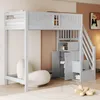 Patrová postel Flieks 90x200 cm s úložným schodištěm, Náhled obrázku produktu 1