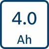 A graphic displaying battery specifications. Voir les images du produit