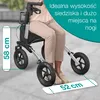 ELONEO Rollator składany z siedziskiem, rollator zewnętrzny Podgląd zdjęcia produktu 4