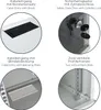 Serverschrank 10 Zoll, 6 HE, HMF Netzwerkschrank 31,2 x 30 Produktbild-Vorschau 4