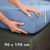 STUDIO Basic Spannbettlaken 90x190cm, 100% gekämmte Produktbild-Vorschau 4