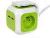 Prise quadruple MagicCube, 2 entrées USB 1,4 m GreenBlue Voir les images du produit 1