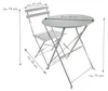 Bistro-Set aus Metall für Garten, Balkon und Terrasse, Produktbild-Vorschau 7