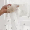 Rideau à panneaux avec pompons, style bohème, voile blanc, Voir les images du produit 4