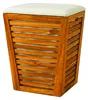 Relaxdays Wäschekorb mit Sitz, Badbank mit Stauraum, 50 l Produktbild-Vorschau 8