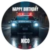 Tortenaufleger essbar individuell Geburtstag Polizei Produktbild-Vorschau 1