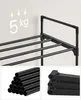 Stojan na topánky 3 úrovne čierny kov 92 cm LOFT Náhľad obrázku produktu 11