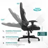 Vinsetto Ergonomischer Bürostuhl Gaming Stuhl Kunstleder Produktbild-Vorschau 4