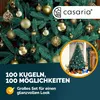 DEUBA® Weihnachtskugeln 100tlg Ø 3-6cm Kunststoff matt Produktbild-Vorschau 2