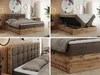 MKS MEBLE Boxspringbett 140x200 mit Bettkasten Eiche, Produktbild-Vorschau 2