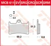 TRW Pastiglia freno Trw Sinter Mcb 611Scr Anteprima dell’immagine prodotto 3