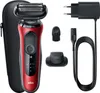 Braun Series 6 61-R1200s, Folienschaber, Schwarz, Rot, Produktbild-Vorschau 1