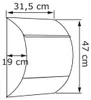 Briefkastenanlage Jumbo for Three in Grau Metallic Produktbild-Vorschau 4