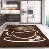 Küchenteppich Braun Trendiger Kaffee Teppich, Cappuccino Produktbild-Vorschau 4