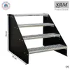 4 Stufen Standtreppe Modell 1 freistehend Schwarz Treppe Produktbild-Vorschau 1