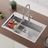 Edelstahlspüle 70x45cm Einbauspüle mit Stufen, Cecipa, Produktbild-Vorschau 2