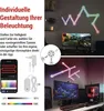 GoSmart LED-Leuchte Lines weiß, 9 Teile, 34 W, RGBIC dimmbar, WiFi Produktbild-Vorschau