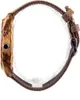 Alienwork Armbanduhr Herren Damen Braun Canvas-Armband Gelb Produktbild-Vorschau 4