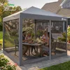 Sekey Faltpavillon 3x3m Pop Up Pavillon mit Moskitonetz, Produktbild-Vorschau 3