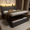 okwish Polsterbett 140×200 mit Steckdose,Nachtlicht und Produktbild-Vorschau 5