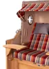 Strandkorb-Set - bene living - Königssee Teak - PE grau- Produktbild-Vorschau 4