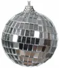 Weihnachtskugel Disco Silberfarben mit Spiegelplättchen Ø 6 Produktbild-Vorschau 4