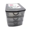 Schubladenbox Kunststoff 19 x 14,5 x 16 cm 3 Schubladen Produktbild-Vorschau 1