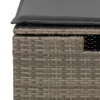 Design 6-tlg. Garten-Sofagarnitur mit Kissen Grau Poly Produktbild-Vorschau 10