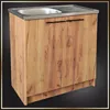 A kitchen cabinet with a sink and a drainer. Podgląd zdjęcia produktu
