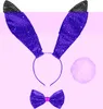 Bunny Set glitzer schwarz 3-teilig Produktbild-Vorschau 4