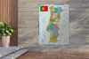 MuchoWow® Zahradní plakáty - Barevná mapa Portugalska - Náhled obrázku produktu 2