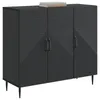Credenza vidaXL nera 89 x 34,5 x 80 cm in materiale Anteprima dell’immagine prodotto 1