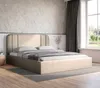 Gepolstertes Bett 160x200 Tokio mit Bettzeugbehälter Produktbild-Vorschau 1