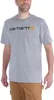 T-Shirt MC Core Logo 103361CARHARTT 034 Heather grey - Voir les images du produit 3