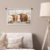 MuchoWow® Wandteppich Wandbehang Scottish Hochlandrind - Produktbild-Vorschau 5