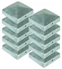 BURI 10x Chapeau de poteau Pyramide 71x71 mm Chapeau de Voir les images du produit 1