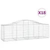 vidaXL Gabionen mit Hochbogen 18 Stk. 200x50x60/80 cm Produktbild-Vorschau 1