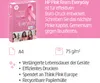 A product shot of HP Pink Ream Everyday paper with marketing text and feature callouts. Produktbild-Vorschau