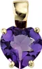 Anhänger Herz aus Amethyst violett 333 Gold Gelbgold für Produktbild-Vorschau 1